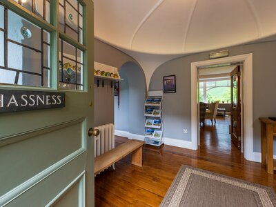 Front entrance of Hassness Country House, Buttermere, Lake District