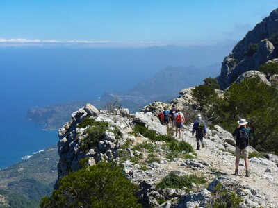 Ramble Worldwide walking group hiking mountain, southwest Majorca, Spain 
