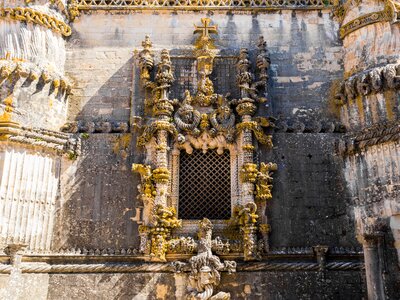 Chapterhouse window of the Convent of Christ in Tomar, Portugal