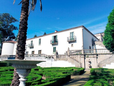 Palace of Marinan garden, La Coruna, Galicia, Spain