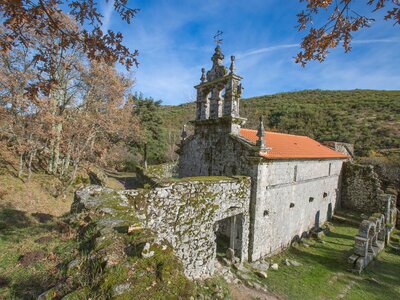 Ruined monastery of Pitoes das Junias, Peneda Geres National Park, Portugal
