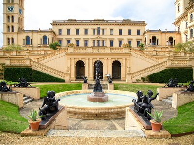 Outdoor fountain at Osbourne House, Isle of Wight, UK