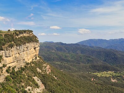 Tavertet Viewpoint, located next to the Cami de Castell, Guilleries, Montseny and the Sau reservoir, Catalonia, Spain