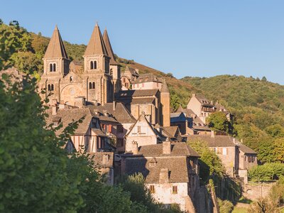 Conques, Aveyron, and Abbey Church of Sainte-Foy, France