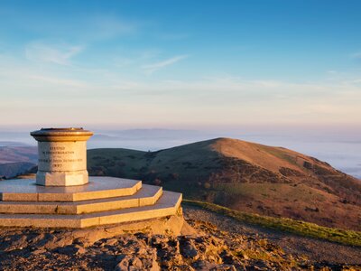 Toposcope on the top of the Worcestershire Beacon, Malvern Hills