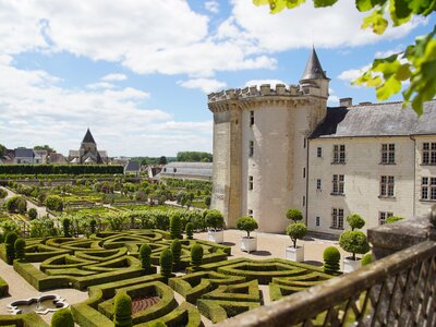 Chateau Castle Villandry and gardens, Loire Valley, France