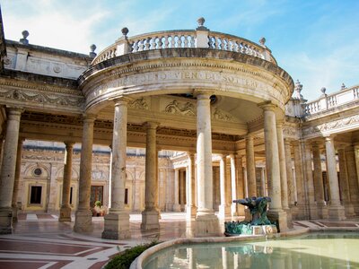 Ancient thermal baths Terme Tettuccio in Montecatini Terme, Tuscany, Italy