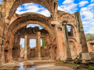 Hadrian's Villa, The Grand Thermae ruins, Tivoli, Italy