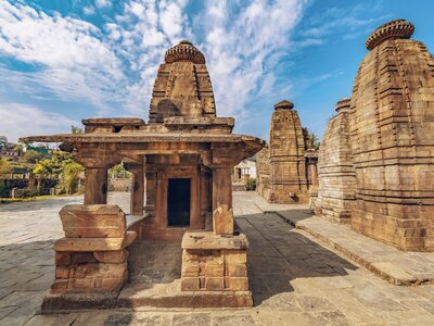 Ancient stone Baijnath temple at Bageshwar district of Uttarakhand India