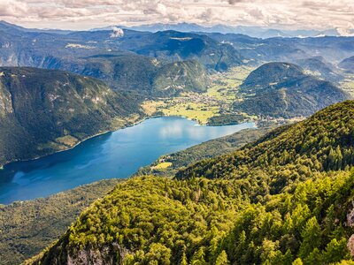 Bohinj Lake and valley, Slovenia Julian Alps