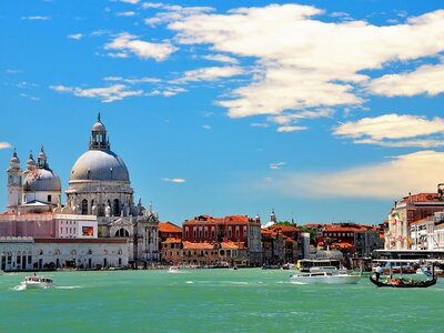 Canal Grande and Basilica di Santa Maria della Salute church, Venice, Italy